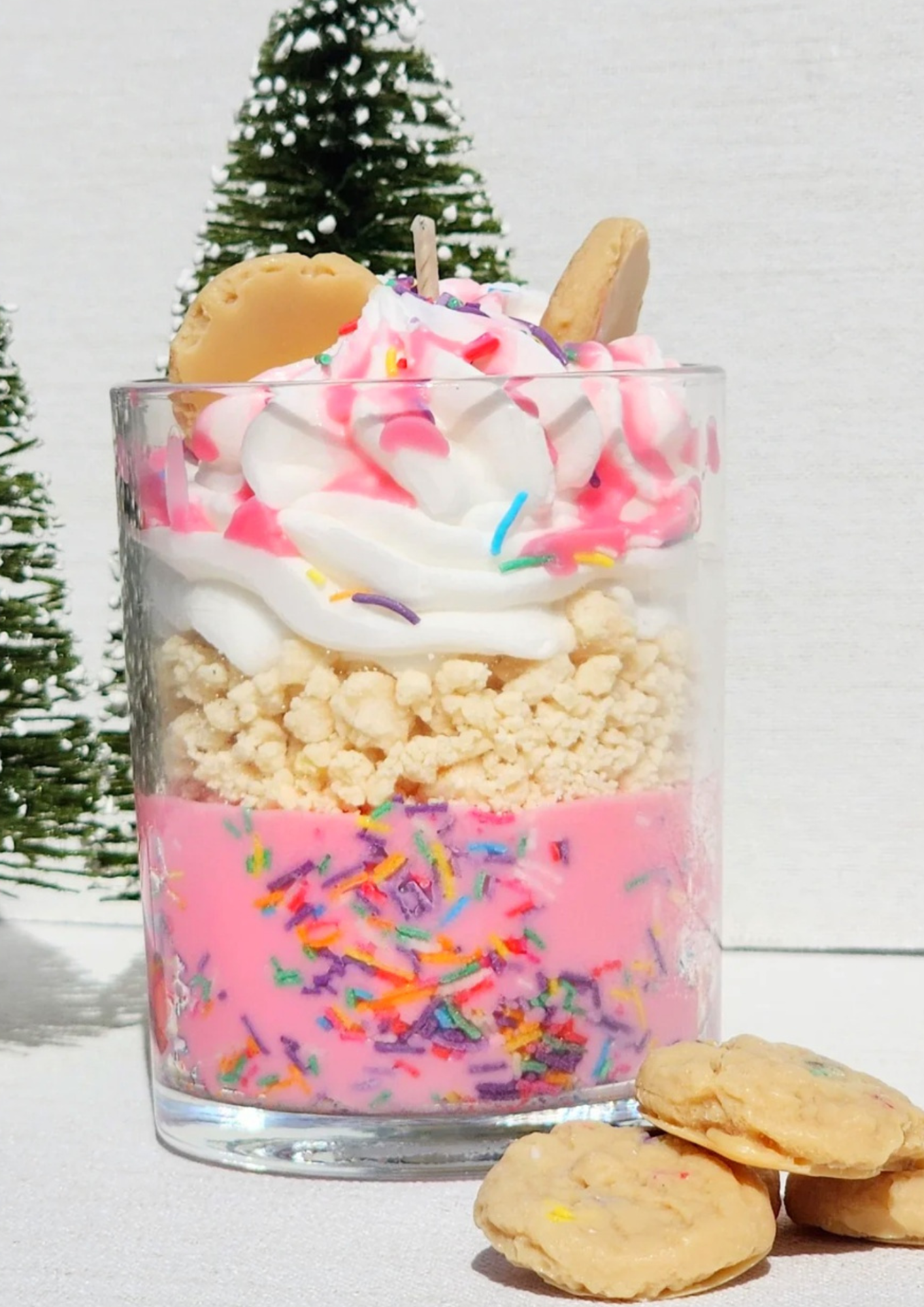 Christmas candle sugar cookie dessert candle soy wax scented hand poured