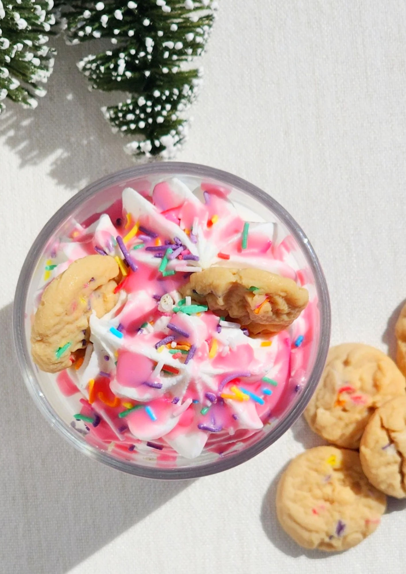Christmas candle sugar cookie dessert candle soy wax scented hand poured