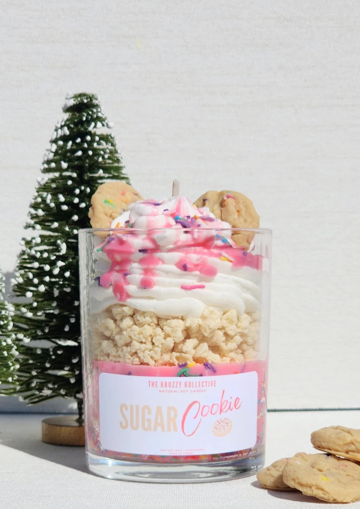 christmas candle gift set bundle dessert candle soy wax scented hand poured