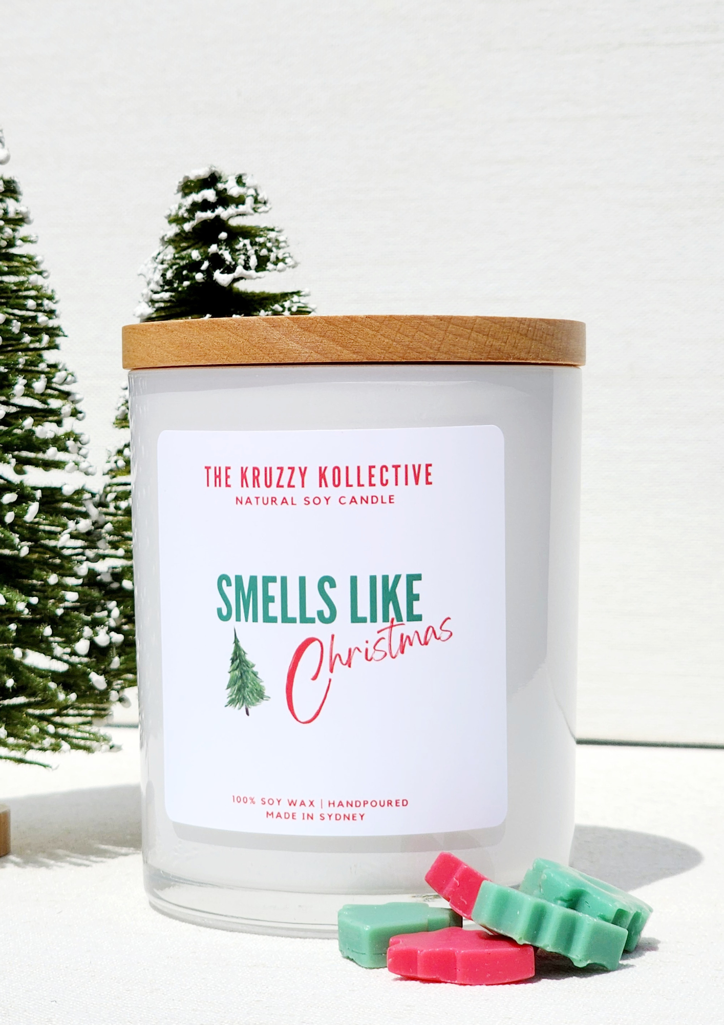 christmas candle candy cane candle soy wax scented hand poured