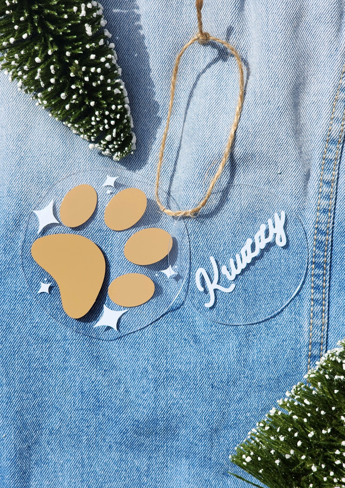 christmas ornament pet dog xmas ornament custom pet portrait name