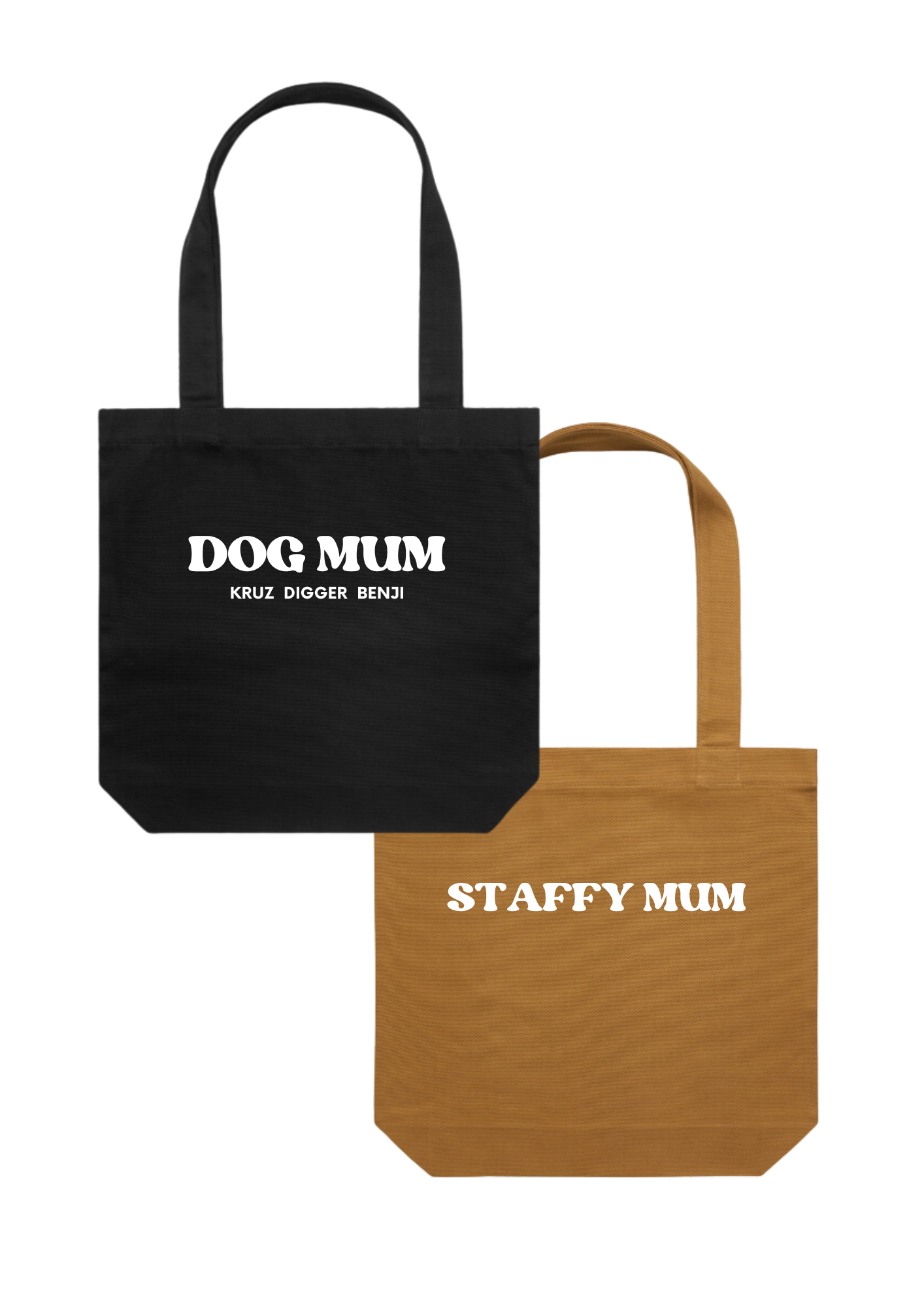 dog mum quote hoodie dog lover cotton canvas tote bag customisable custom dog mum gift