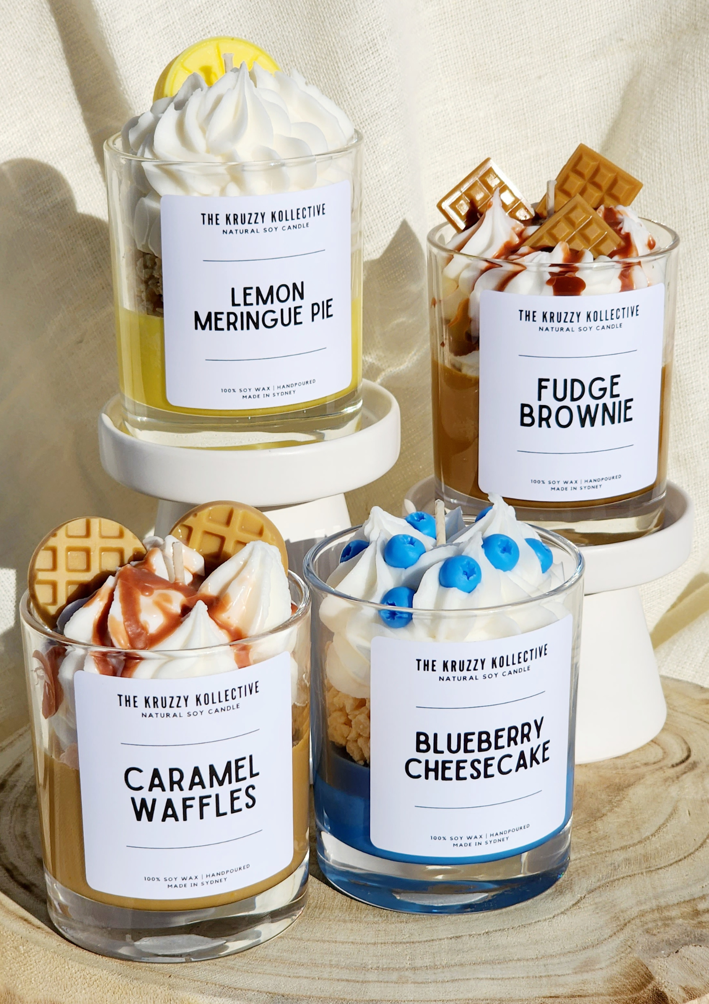 soy wax scented candle dessert candle hand poured australia highly scented bundle