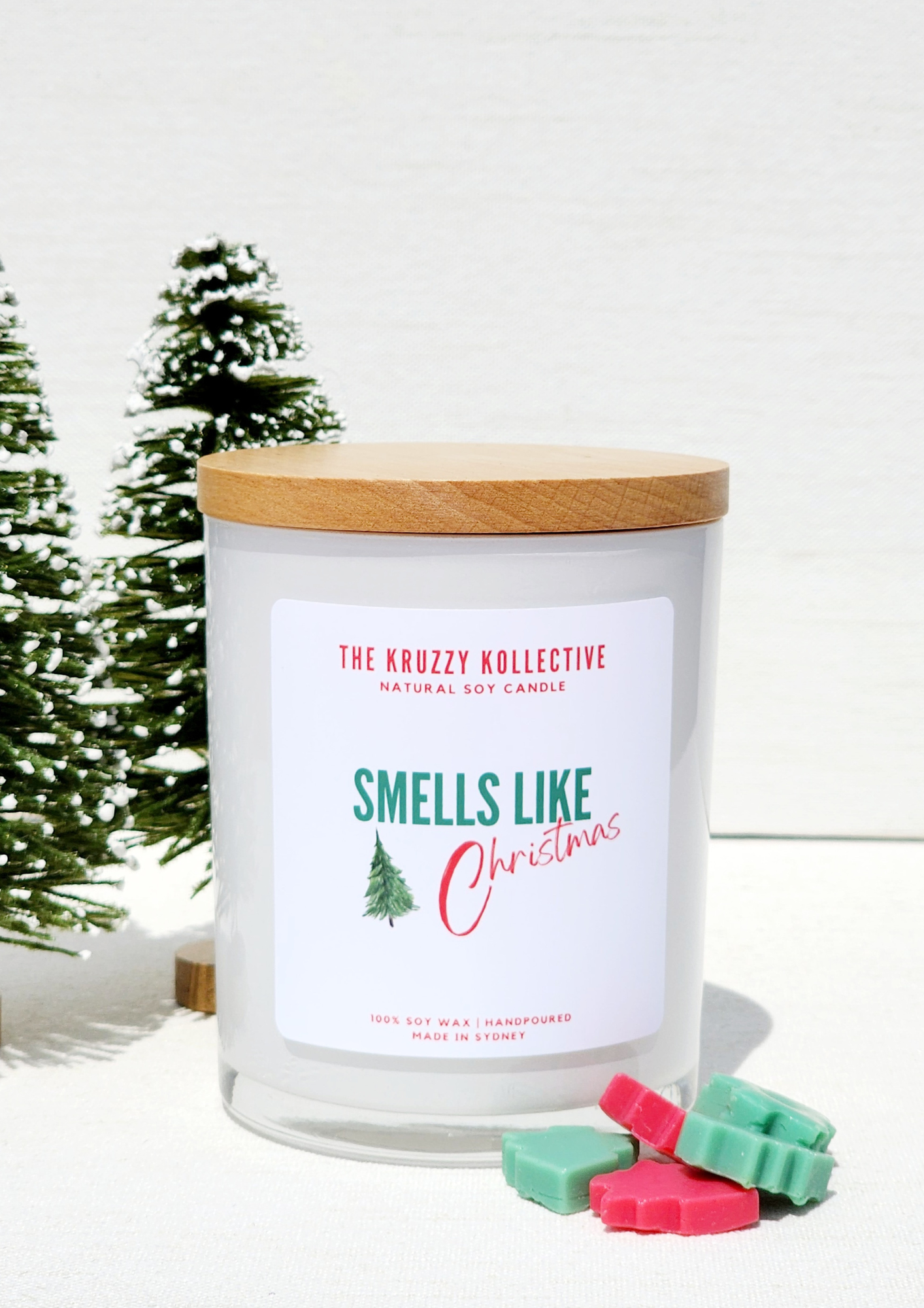 christmas candle candy cane candle soy wax scented hand poured