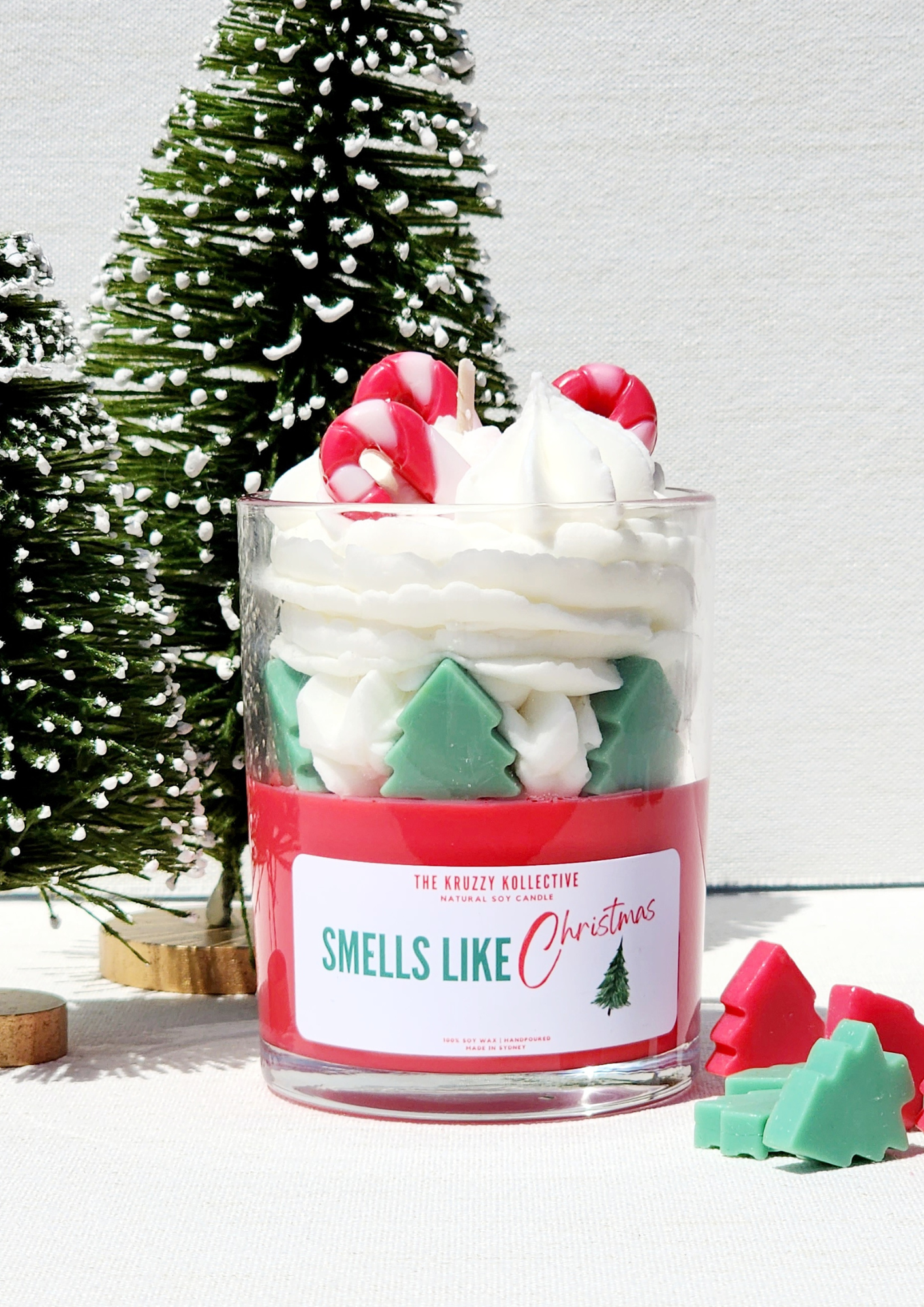 christmas candle gift set bundle dessert candle soy wax scented hand poured