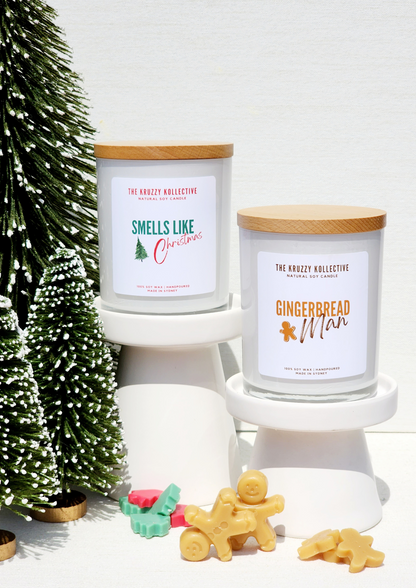 christmas candle gift set bundle soy wax scented hand poured