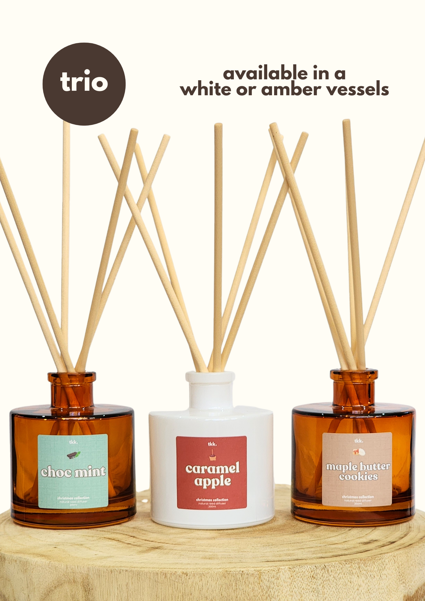 Christmas Collection Reed Diffuser Trio