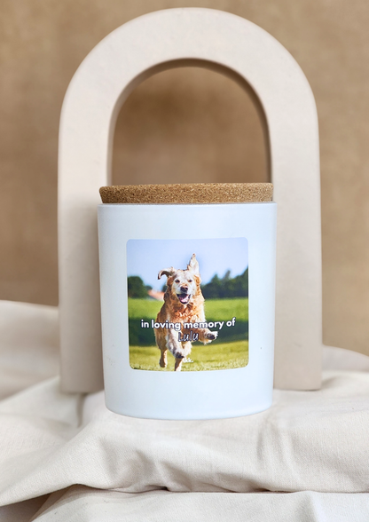 In Memory Candle | Custom Full Photo & Name