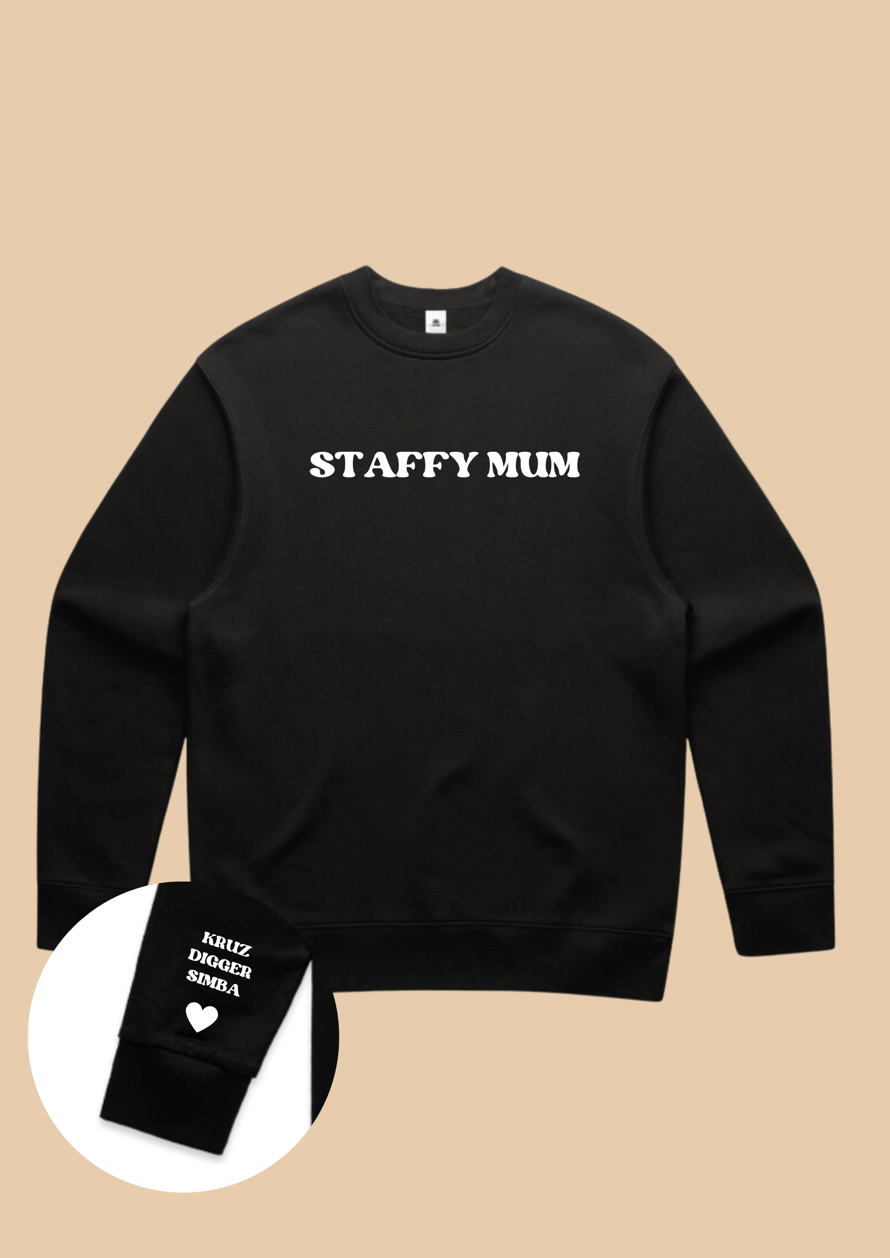 dog mum quote crew dog lover crew neck sweatshirt jumper customisable custom dog mum