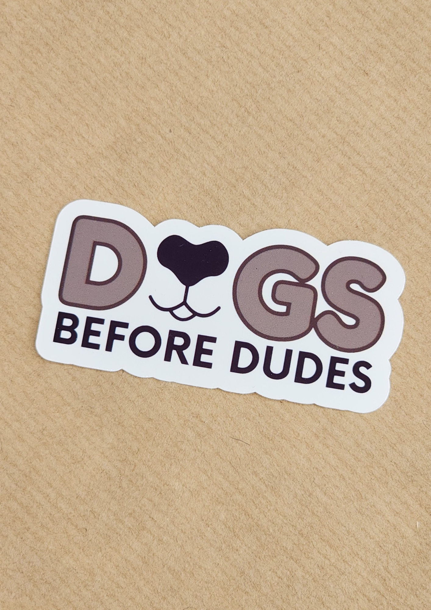 Dogs Before Dudes Sticker | Market Stock