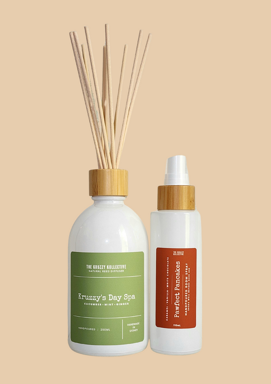 natural reed home diffuser room freshener spray odor eliminator bundle gift set scented frangrance