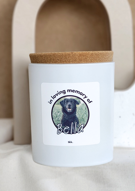 In Memory Candle | Custom Photo & Name Circle