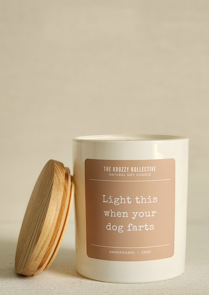 gift for dog lovers soy wax scented candle dog quote custom